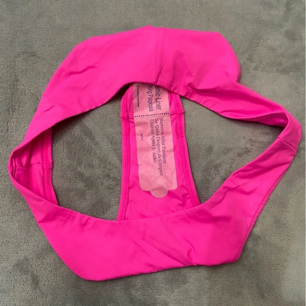 New! Frankies Bikinis Enzo Cheeky Bikini Bottom Bright Pink 10728